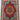 Heriz 7x11 red blue wool area rug with tribal geometric rug design