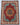 Heriz 7x11 red blue wool area rug with tribal geometric rug design