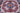 Mamluk 8x10 red blue wool area rug with tribal geometric rug design