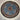 Round Silk Area Rug 3x3 ft Blue Floral Medallion Decorative Carpet Luxury Circular Accent Rug Elegant Home Decor