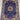 Silk Rug 2.5x4 ft Blue Medallion Area Carpet Ornate Accent Rug Decorative Small Rug for Bedroom Entryway Living Room Decor