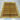 Afghan Rug 4x5 Gold Striped Hand-Knotted Wool Area Rug Modern Minimalist Neutral Home Decor