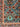 Afghan Rug 4x6 Gray and Turquoise Flower Pattern, Colorful Floral Area Rug with Orange Red Mustard Accents for Bedroom or Entryway Decor