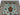 Afghan Rug 3x4 Light Aqua Floral Rug with Blue Rust and Green Flowers, Curving Vines and Fringe for Bedroom Entryway Reading Nook Decor
