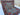 Afghan Rug 8x10 Blue Floral Area Rug, Navy Border with Rust Red Gold and Green Flowers for Living Room Dining Room or Bedroom Decor