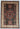 Afghan Rug 6x8 Burgundy and Dark Green Area Rug with Large Geometric Medallion and Cream Flower Frame for Living Room or Bedroom