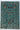 Afghan Rug 6x8 Turquoise Blue Area Rug with Burgundy Flowers and Leafy Vines, Floral Rug for Living Room or Bedroom