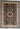 Afghan Rug 6x8 Dark Green Area Rug with Burgundy Octagon Medallion, Small Geometric Motifs and Cream Flower Band for Living Room or Bedroom