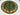 Round Afghan Rug 6x6 ft Deep Green Area Rug with Cream Flower Border, Burgundy Details and Fringe for Living Room or Bedroom