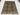 Afghan Rug 5x6 Dusty Blue Area Rug with Flowers and Winding Vines, Rust and Cream Details for Bedroom or Living Room