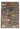 Afghan Fish Rug 3x5 Gray, Colorful Blue, Teal, Gold and Rust Pattern Area Rug for a Bedroom, Entryway or Reading Corner, Coastal Home Decor