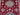 Afghan Rug 5x7 Burgundy Geometric Area Rug with Three Diamond Medallions, Cream and Blue Pattern for Living Room or Bedroom Decor