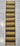 Afghan Runner Rug 2x10 Beige and Charcoal Stripes, Mustard Yellow Details and Brown Edges for a Narrow Hallway, Kitchen or Entryway