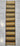 Afghan Runner Rug 2x10 Beige and Charcoal Stripes, Mustard Yellow Details and Brown Edges for a Narrow Hallway, Kitchen or Entryway
