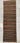 Afghan Geometric Runner Rug 3x9 Warm Brown and Black Stripes, Cream Diamonds with Dusty Pink Accents for Hallway Entryway Kitchen Decor