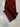 Afghan Runner Rug 2x12 Rust Red and Black Geometric Diamonds, Orange Triangle Pattern with Striped Ends for Long Hallway Entryway Decor