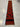 Afghan Runner Rug 2x12 Rust Red and Black Geometric Diamonds, Orange Triangle Pattern with Striped Ends for Long Hallway Entryway Decor