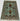 Afghan Rug 3x4 Pale Aqua Floral Accent Rug with Colorful Flowers and Curving Vines, Blue Border for Bedroom Entryway Reading Corner Decor