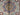 Afghan Rug 3x4 Cream Geometric Accent Rug with Large Blue Green and Rust Center Medallion, Small Patterned Panels for Entryway Bedroom Decor