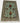 Afghan Rug 3x4 Light Aqua Floral Rug with Blue Rust and Green Flowers, Curving Vines and Fringe for Bedroom Entryway Reading Nook Decor