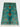 Afghan Rug 3x4 Turquoise Floral Area Rug, Bright Blue Green with Cream Burgundy Flowers and Fringe for Bedroom or Entryway Decor