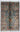 Afghan Rug 3x4 Charcoal Gray Floral Area Rug, Rich Red Gold and Blue Flower Pattern for Bedroom Entryway or Reading Nook Decor