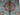 Afghan Rug 3x4 Turquoise Medallion Area Rug, Colorful Blue Red Geometric Pattern for Bedroom Entryway or Reading Corner