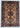 Afghan Rug 3x4 Tan Geometric Area Rug, Blue Burgundy Diamond and Star Pattern for Bedroom Entryway or Reading Nook Decor