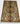 Afghan Rug 3x4 Gray Flower Rug with Turquoise and Rust, Curving Floral Design for Small Bedroom Entryway or Cozy Reading Space