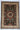 Afghan Rug 6x8 Deep Green Medallion Area Rug, Burgundy and Cream Geometric Floral Pattern for Living Room or Bedroom