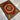 Afghan Rug 2x3 Red Accent Rug with Light Blue Center Medallion, Cream Frame and Olive Green Corners for Entryway or Bedside