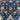 Afghan Rug 6x9 Navy Blue Floral Area Rug, Colorful Cream Rust and Gold Flowers with Zigzag Detail for Living Room Bedroom or Office Decor