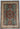 Afghan Rug 6x8 Turquoise Blue Area Rug with Burgundy Center Medallion, Cream Floral Border and Geometric Details for Living Room or Bedroom