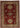 Afghan Rug 5x7 Burgundy Geometric Area Rug with Three Diamond Medallions, Cream and Blue Pattern for Living Room or Bedroom Decor