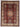 Afghan Rug 5x7 Burgundy Geometric Area Rug with Rust and Blue Center Medallion, Cream Patterned Frame for Living Room or Bedroom
