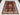 Afghan Rug 5x7 Burgundy Geometric Area Rug with Rust and Blue Center Medallion, Cream Patterned Frame for Living Room or Bedroom