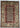 Afghan Rug 5x7 Blue Grid Area Rug with Burgundy Elephant Band, Horse Motifs and Geometric Squares for Living Room or Bedroom
