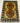 Afghan Rug 2x3 Golden Yellow Accent Rug with Two Medallions, Red Flowers and Blue Geometric Border for Entryway or Bedside
