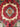 Afghan Rug 2x3 Red Accent Rug with Light Blue Center Medallion, Cream Frame and Olive Green Corners for Entryway or Bedside