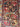 Afghan Rug 2x3 Red Navy and Gold Accent Rug with Two Geometric Medallions and Pale Blue Border for Entryway or Bedside