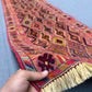 Antique 2.7x8.11 Kilim Runner held in hands – Turkish Handmade Flatweave Rug