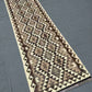 Handmade Kilim rug on modern hallway floor – 3x9 wool runner