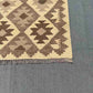 Corner detail of Turkish handmade Kilim runner rug