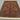 Floor view of knotted wool and silk Mamluk rug – handmade brown carpet