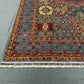Corner detail of luxury handmade Mamluk rug – Turkish wool and silk blend