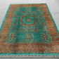 Floor view of luxury hand-knotted 6x8 oriental Mamluk rug