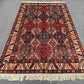 Full floor layout of Persian-style Waziri wool carpet