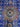 Close-up of traditional Mamluk design in navy blue wool silk rug