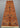 Full layout view of handmade Orange Sultani runner rug