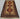 Top floor view of Persian-style tribal wool rug 4x7